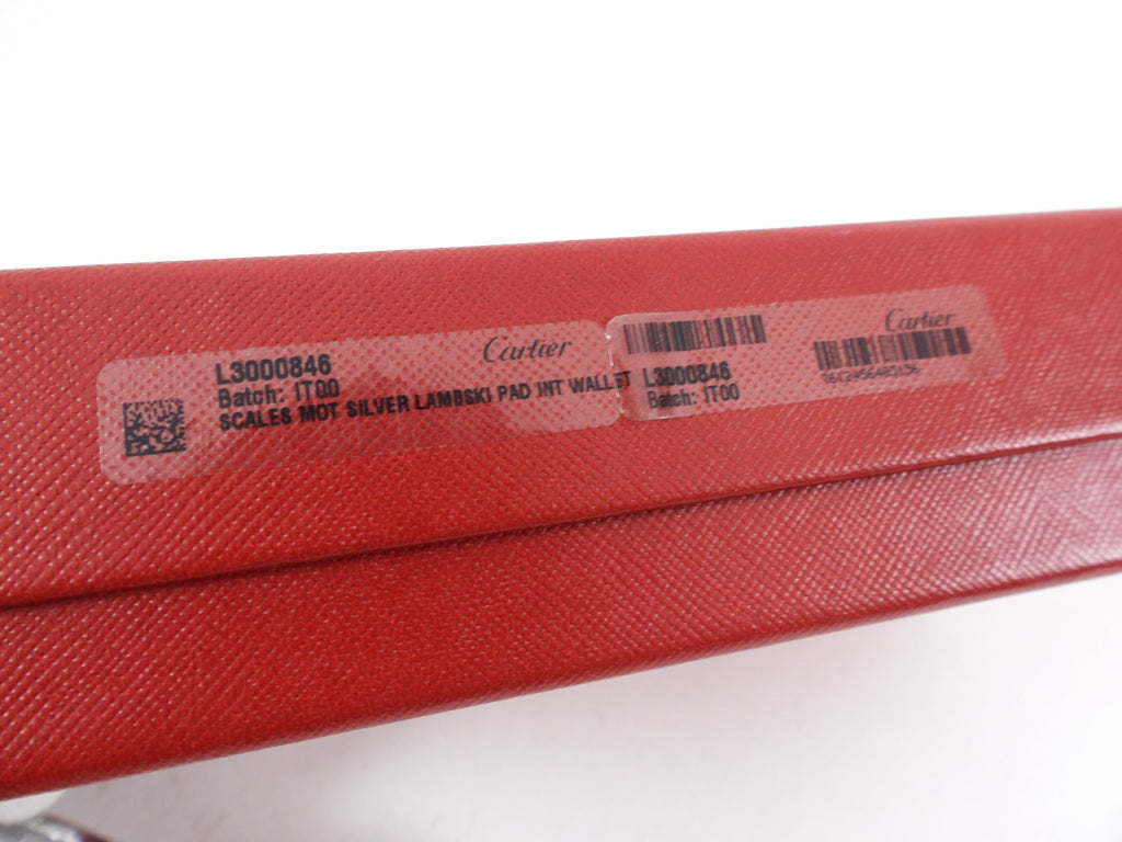 Cartier Vintage 2008 Silver Leather Continental Wallet