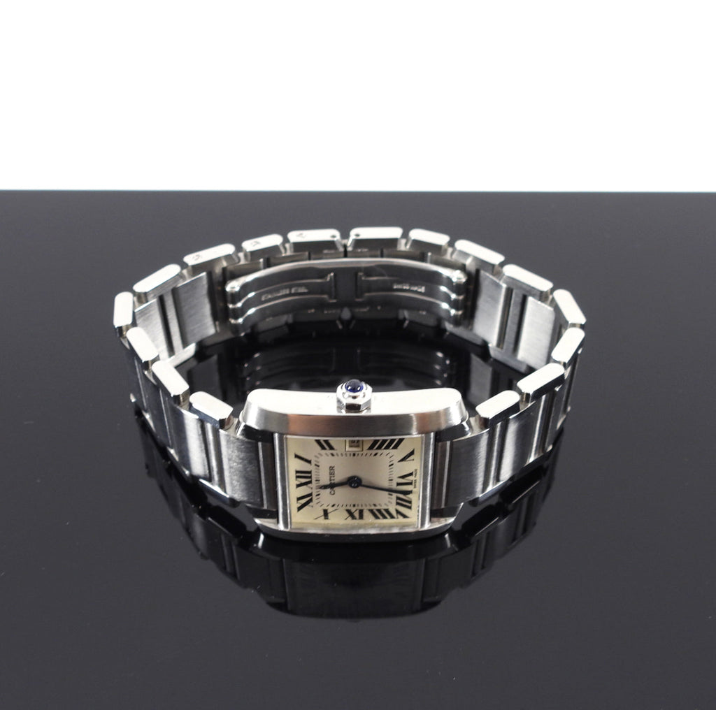 Cartier Tank Francaise Stainless Steel Ladies Small Model