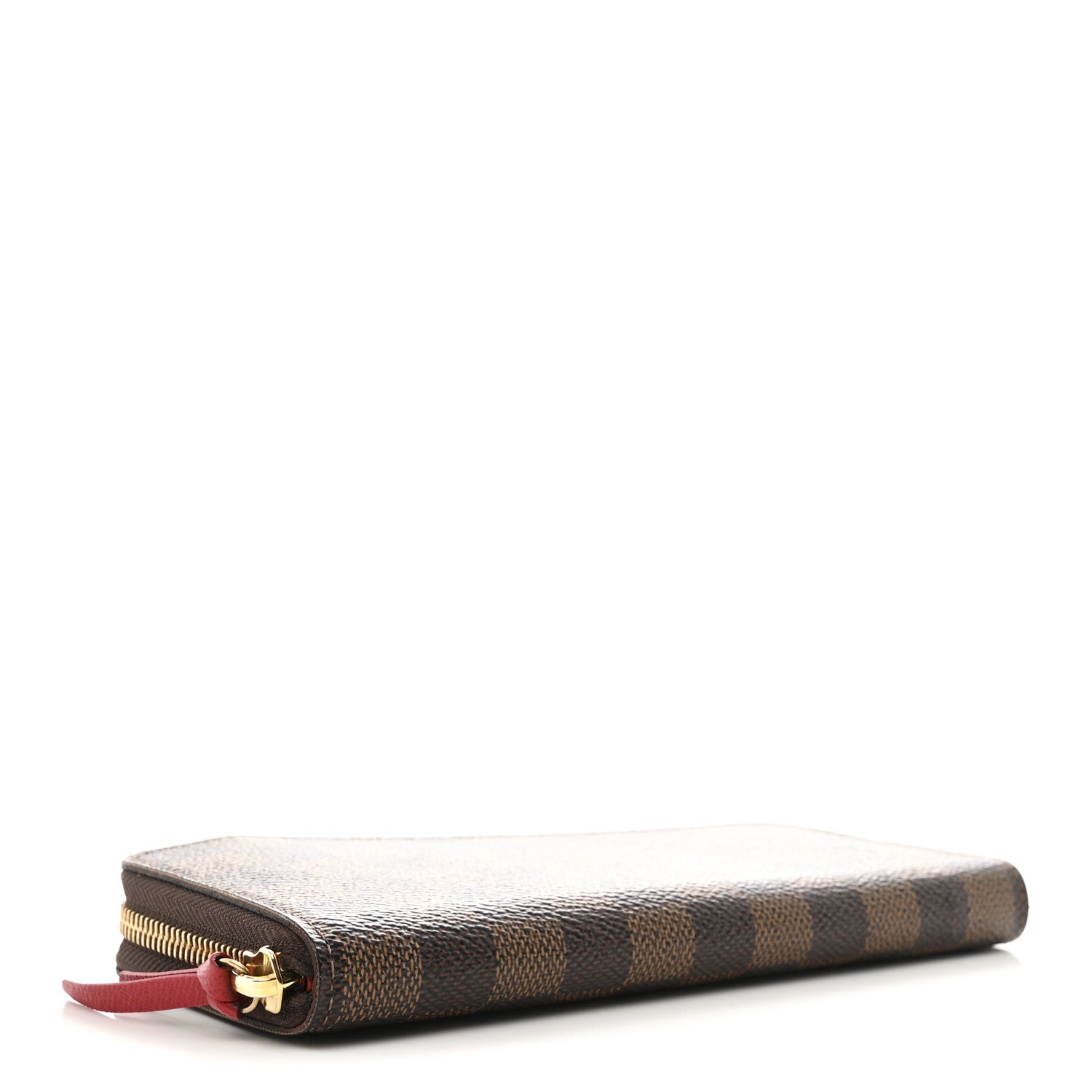 Damier Ebene Clemence Wallet Cherry
