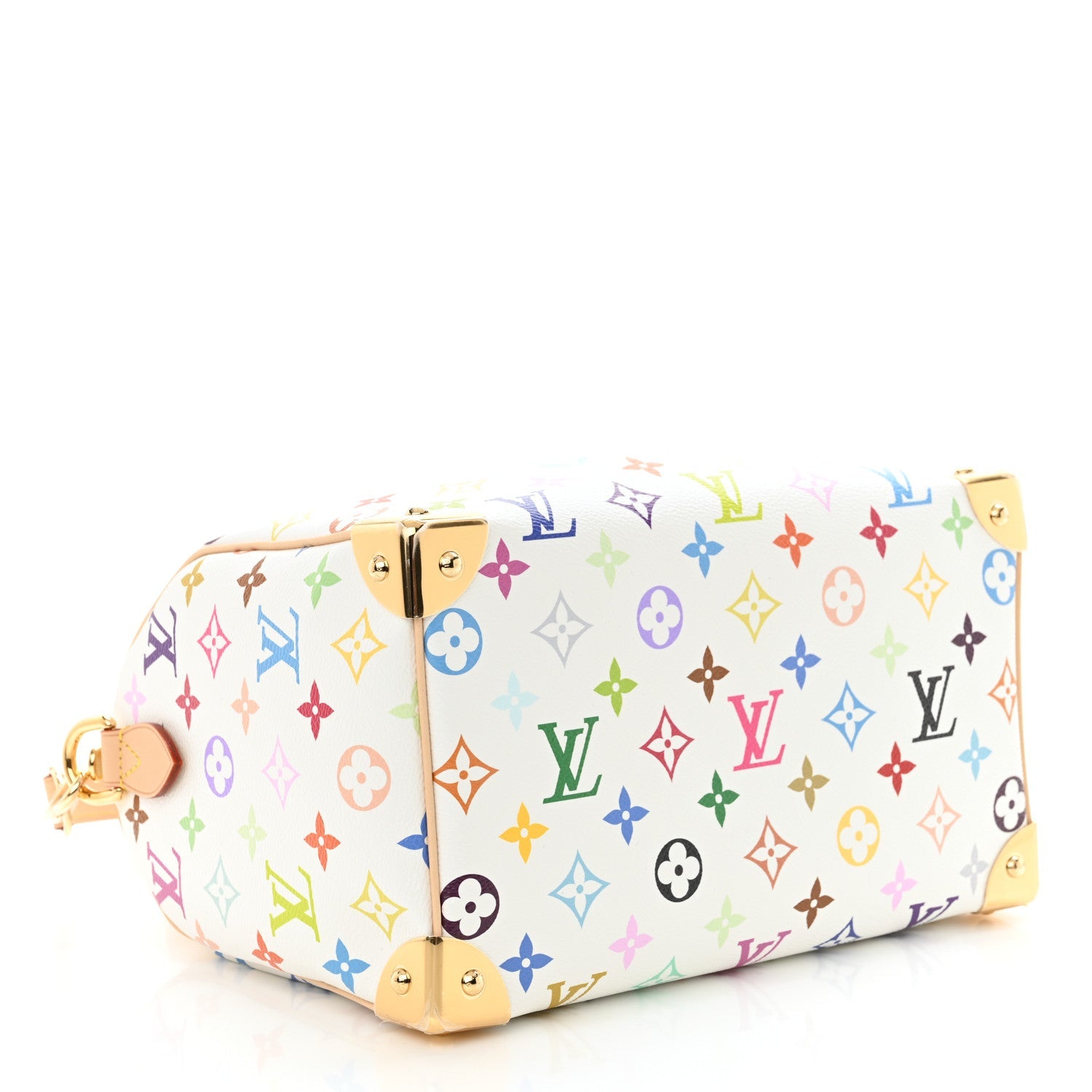 LV X TM Monogram Multicolor Speedy Bandouliere 25 White