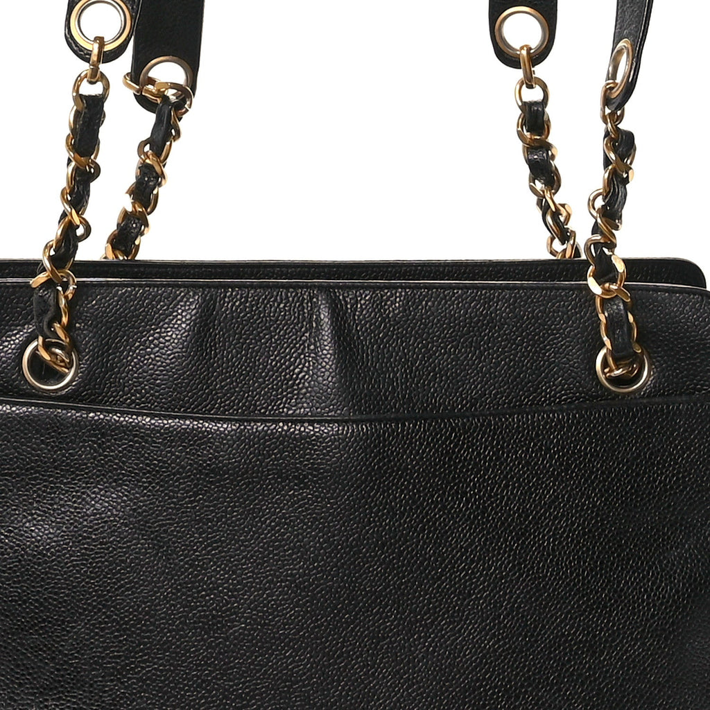 Caviar CC Shoulder Bag Black