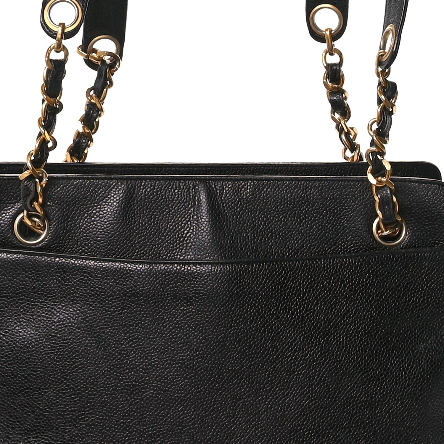 Caviar CC Shoulder Bag Black