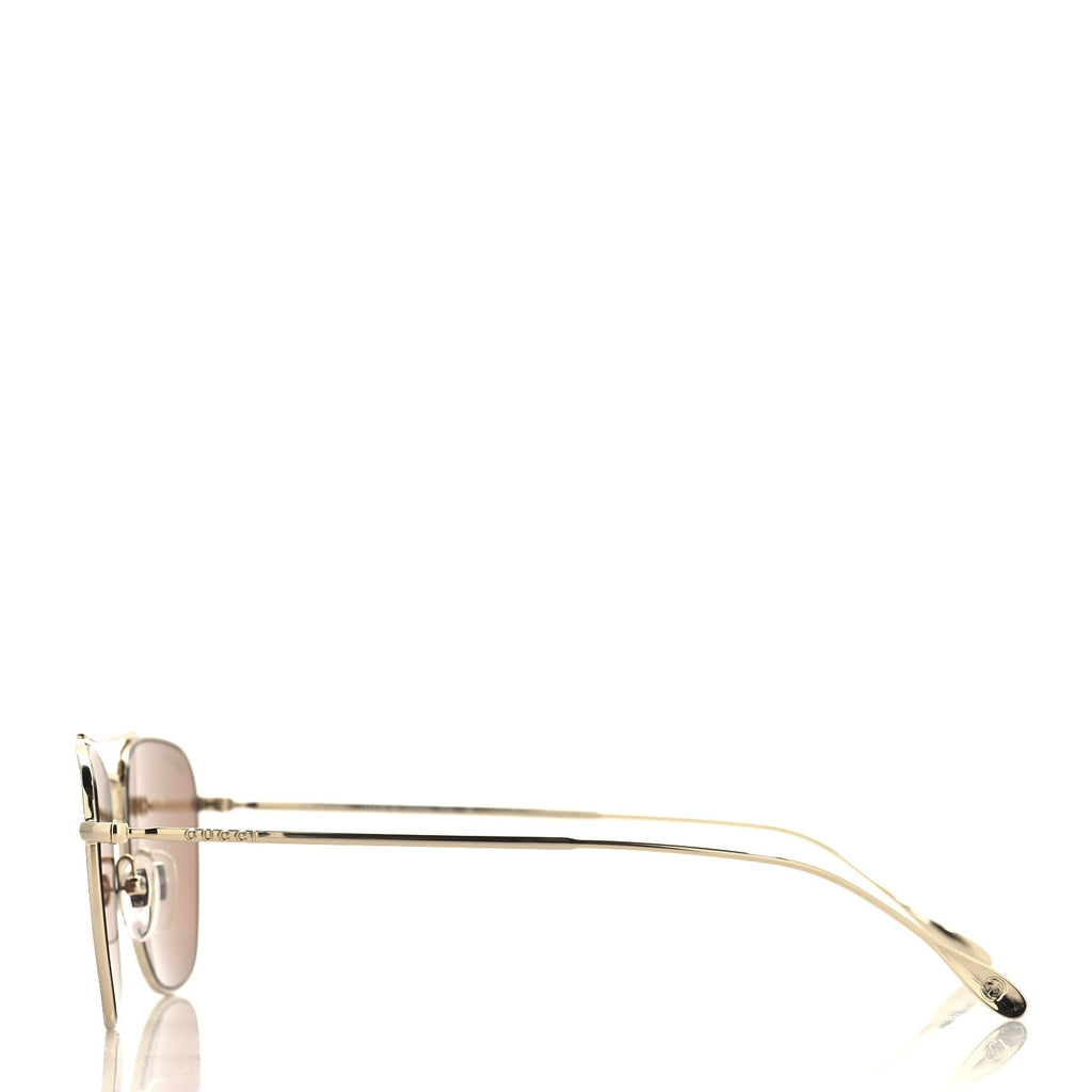 Metal Aviator Sunglasses GG1183S Gold Brown