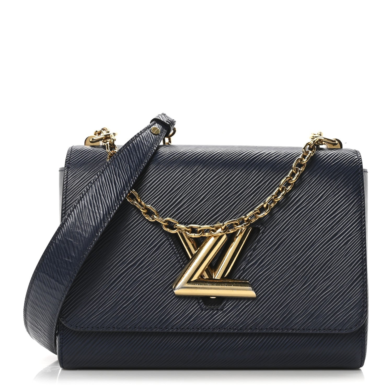 Epi Twist Shoulder Bag MM Indigo