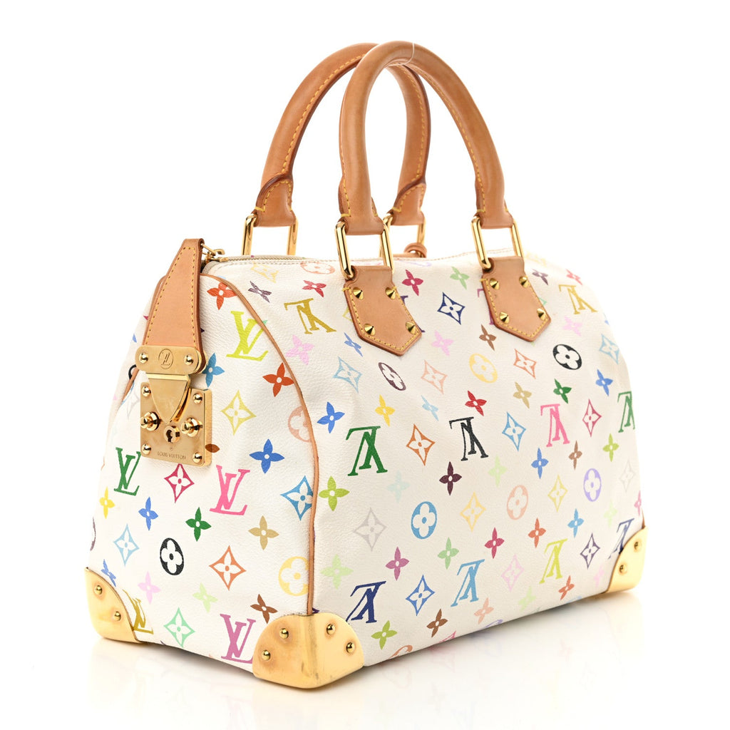 Monogram Multicolor Speedy 30 White