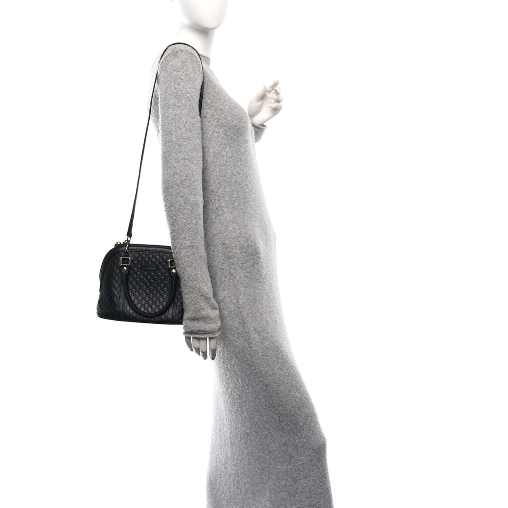 Microguccissima Mini Dome Bag Black