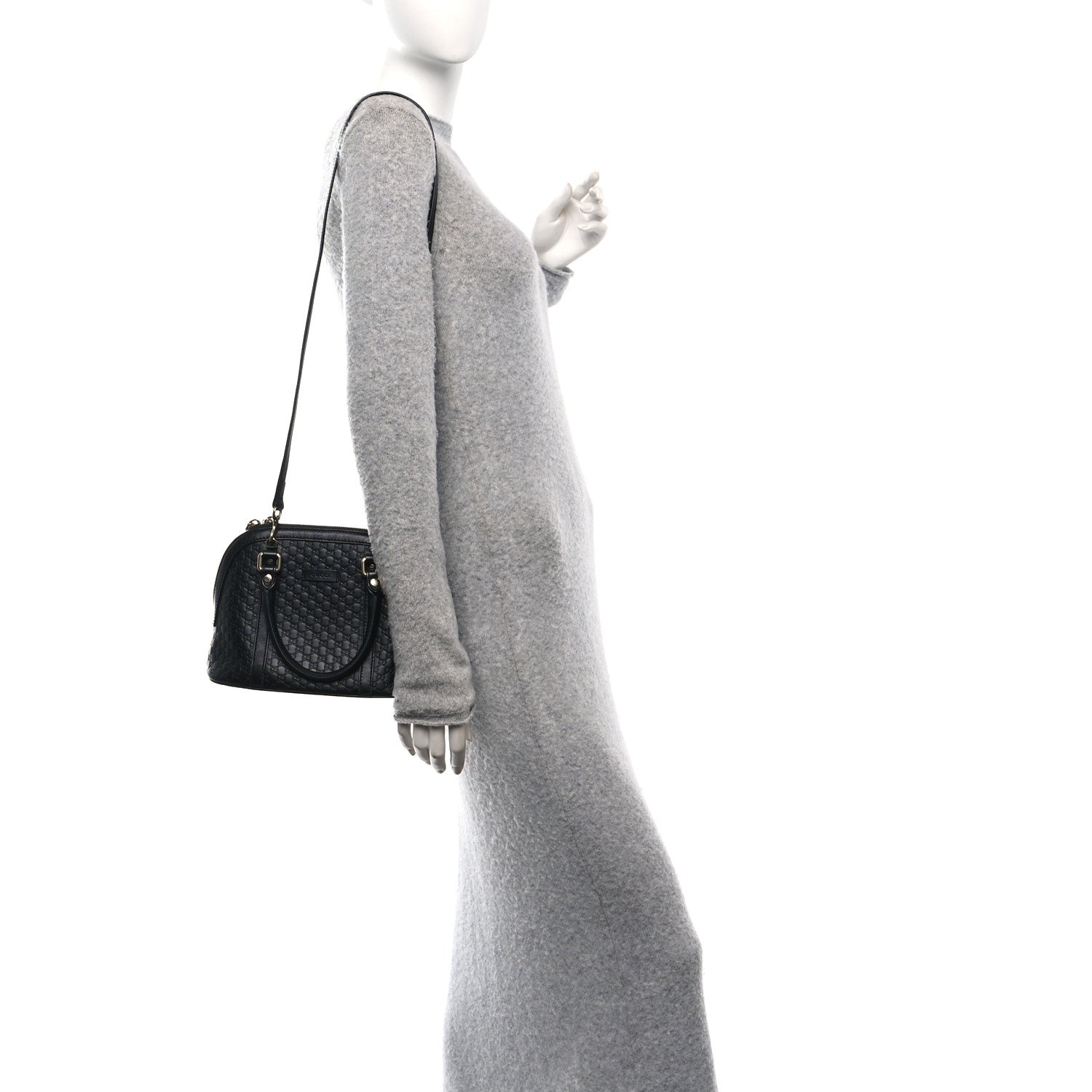 Microguccissima Mini Dome Bag Black