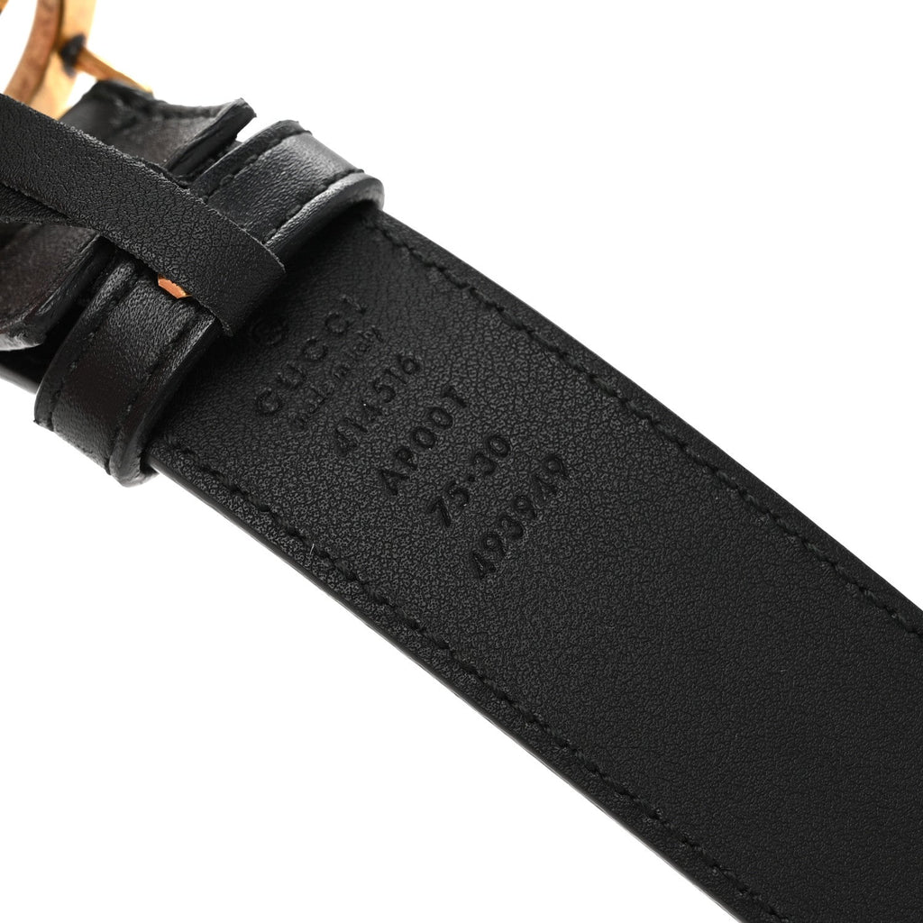 Calfskin Double G 30mm Belt 75 30 Black