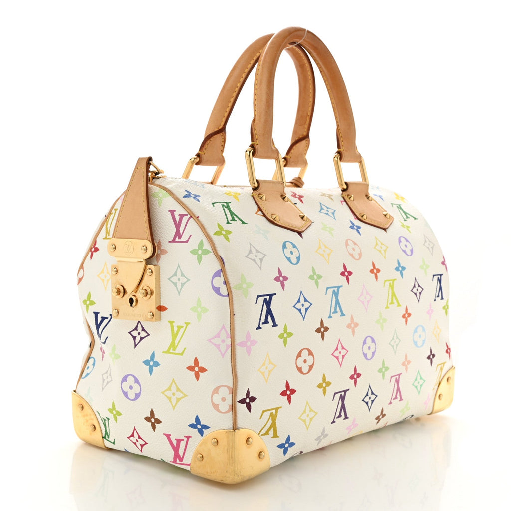 Monogram Multicolor Speedy 30 White