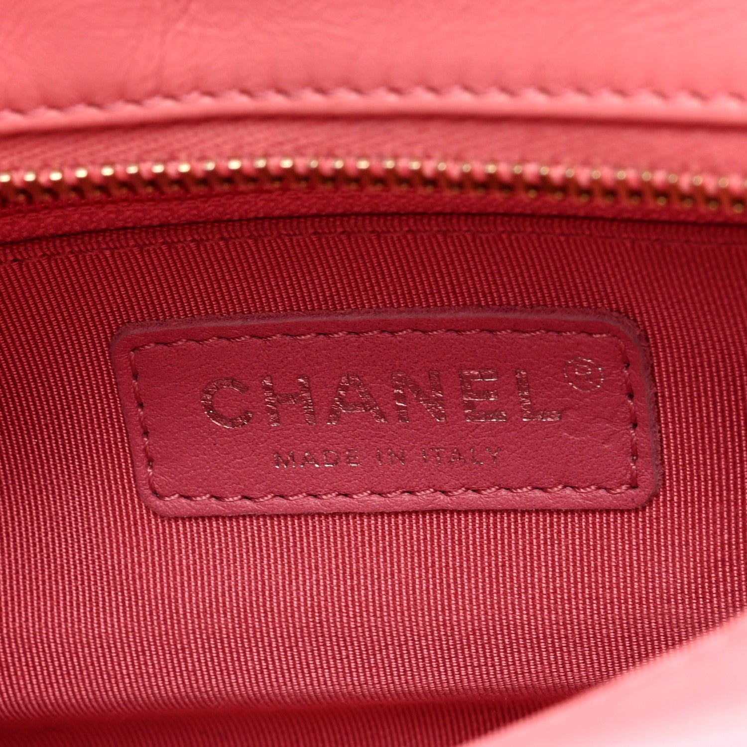 Aged Calfskin Quilted Small Gabrielle Logo Hobo Rose