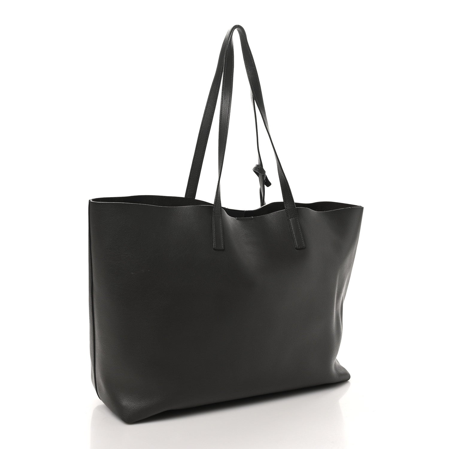 Calfskin Large Shopping Tote Asphalt