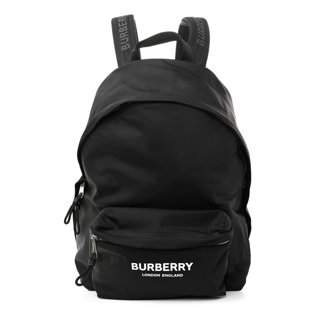 Nylon Logo Print Jett Backpack Black