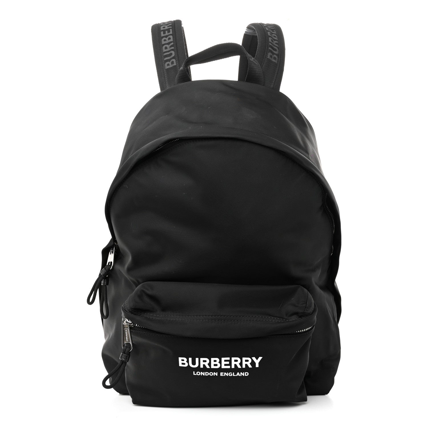 Nylon Logo Print Jett Backpack Black