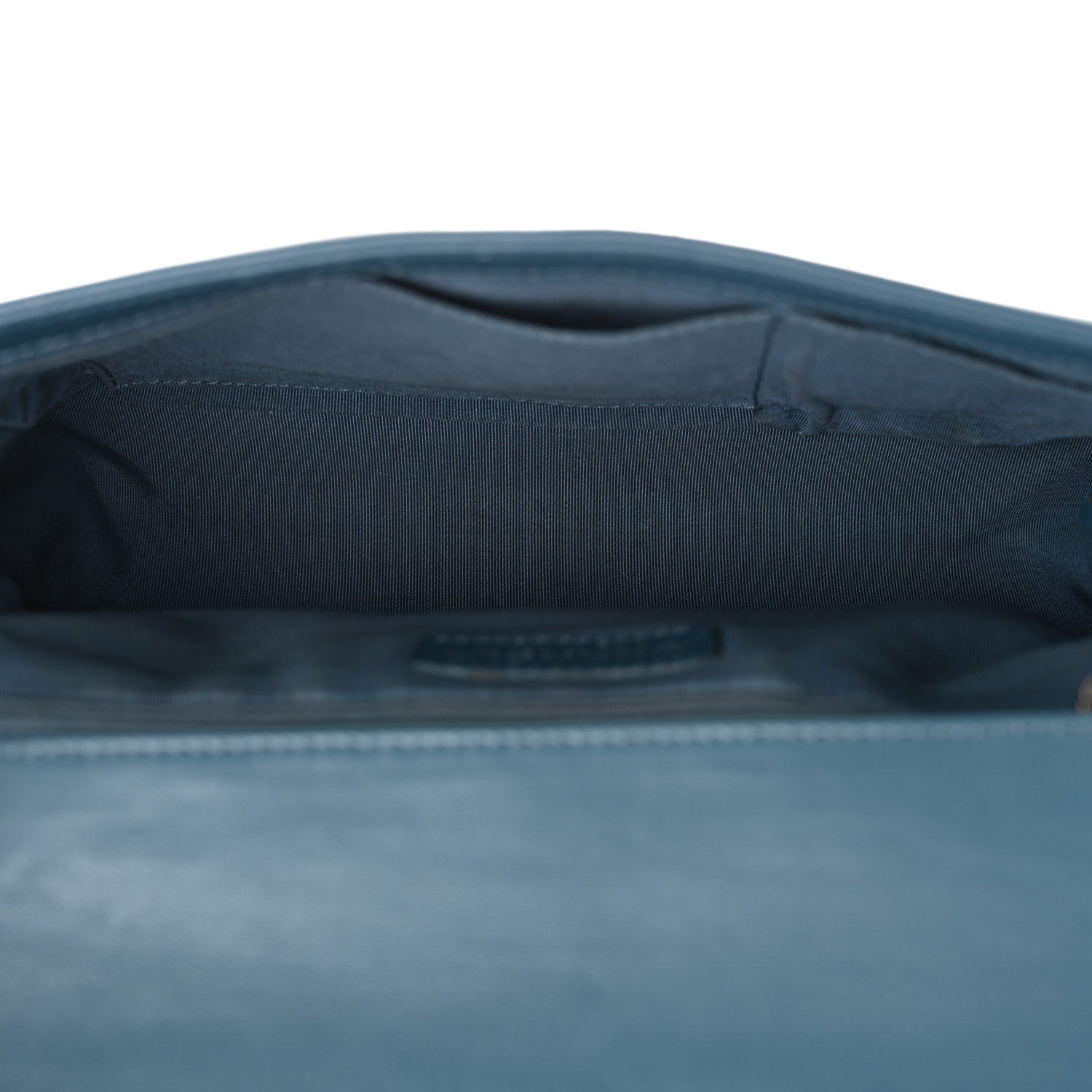 Lambskin Quilted New Medium Boy Flap Dark Blue