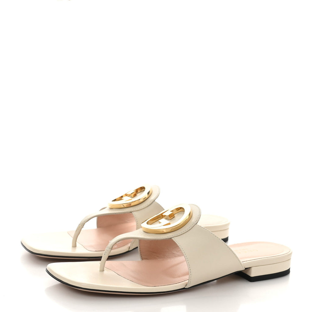Malaga Kid Blondie Thong Sandals 37.5 Mystic White