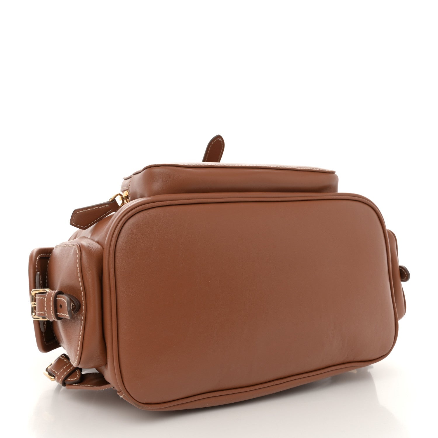 Soft Calf Softy Large Backpack Cognac