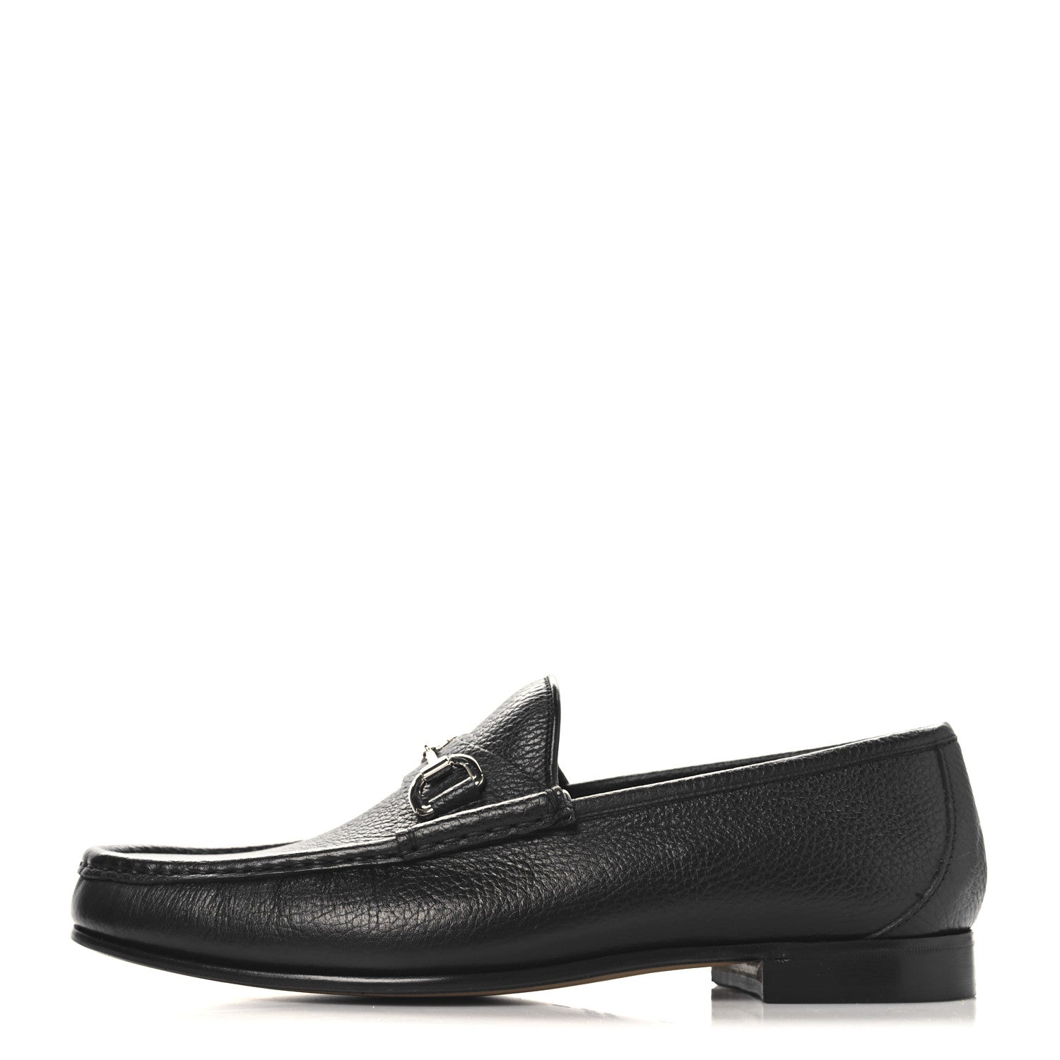 Road Calfskin Mens Horsebit Loafers 8.5 Black