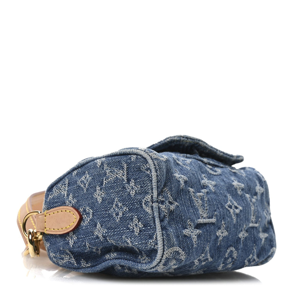 Monogram Denim Nano Speedy Blue