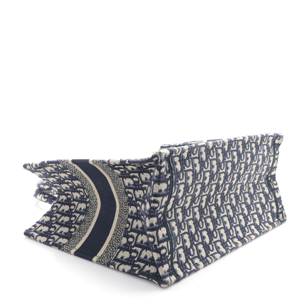 Oblique Medium Book Tote Blue Multicolor