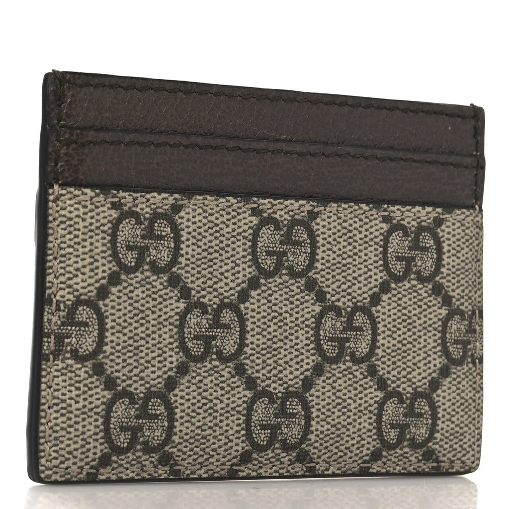 GG Supreme Monogram Ophidia  Holder Brown