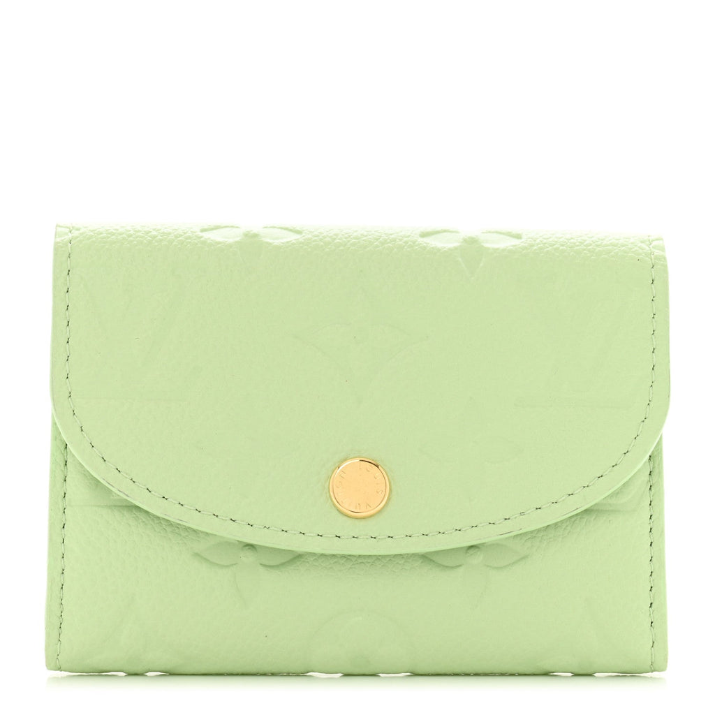 X TM Empreinte Monogram Rosalie Coin Purse Green Tea