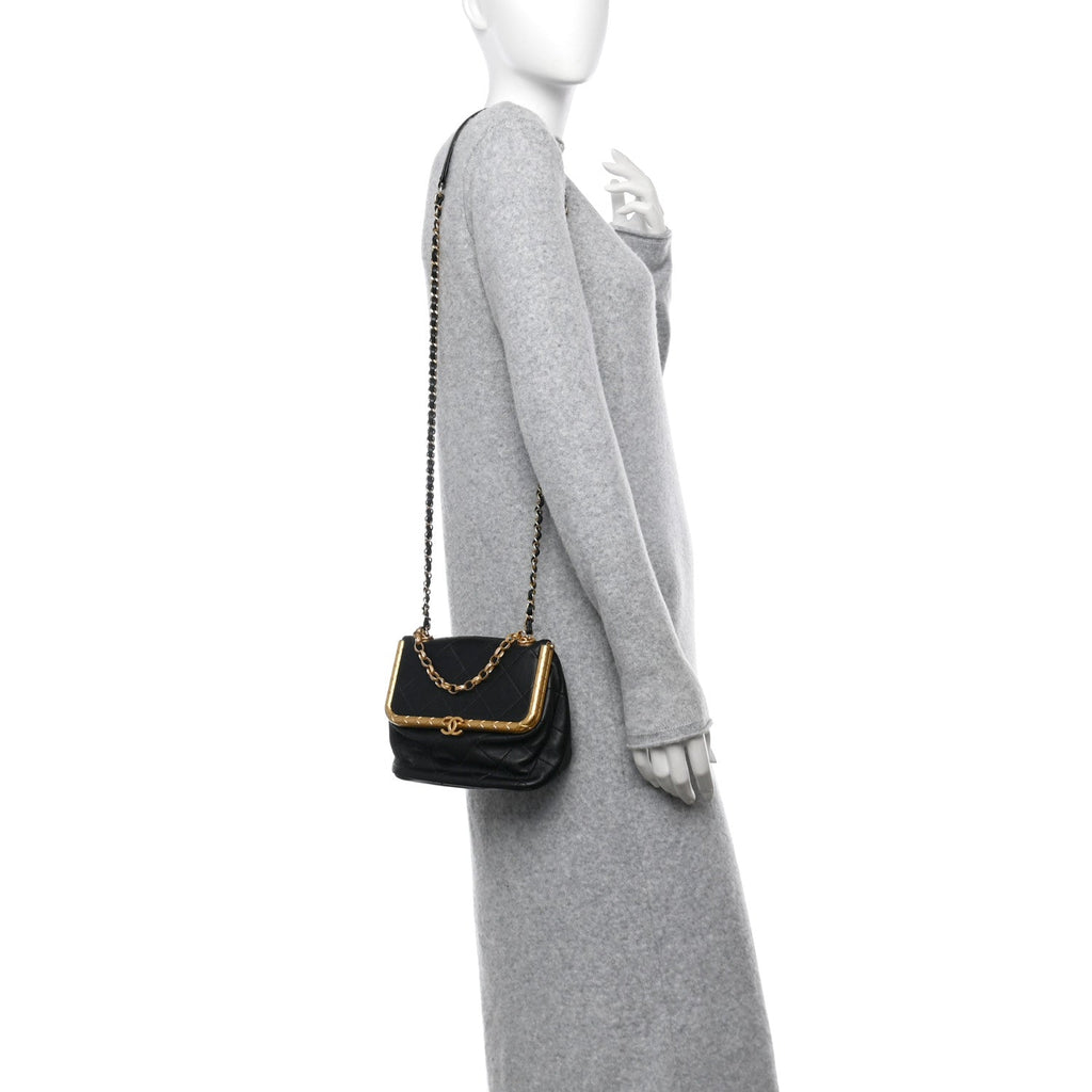 Lambskin Quilted My Crush Bag Black