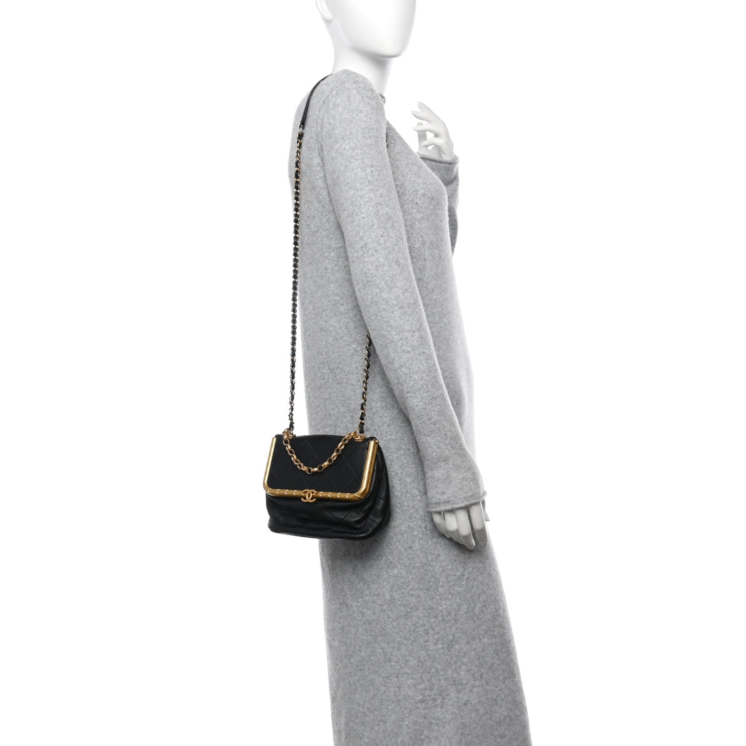 Lambskin Quilted My Crush Bag Black