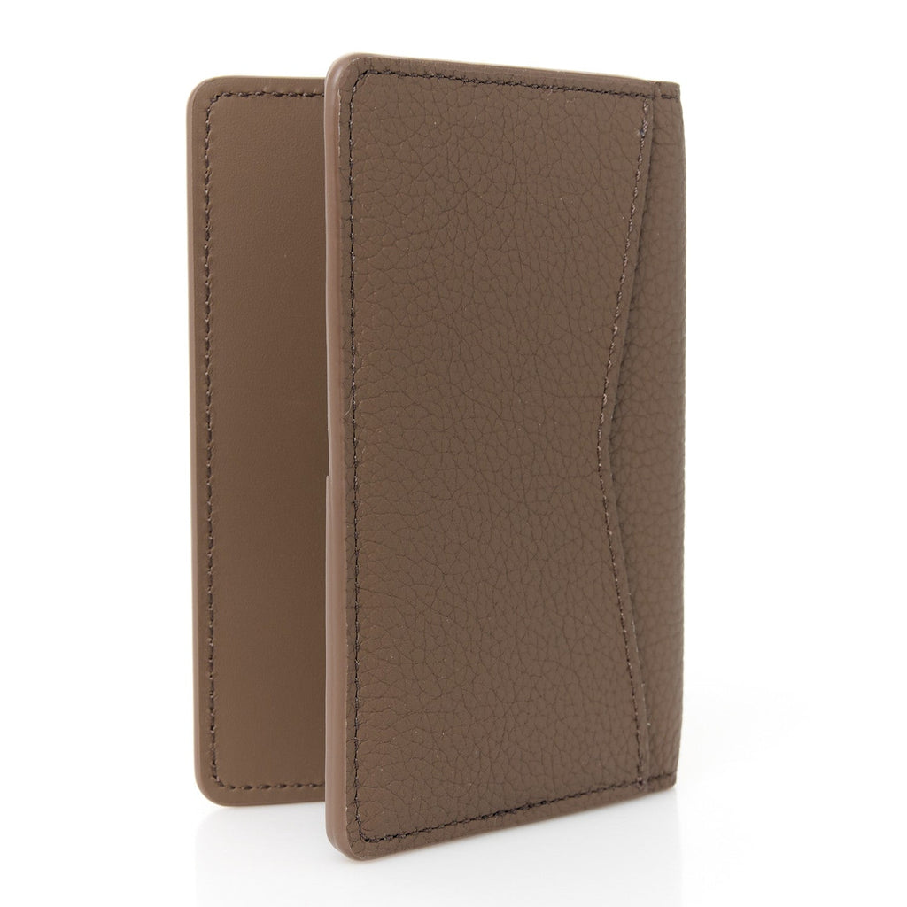Grained Calfskin Aerogram Pocket Organizer Moka