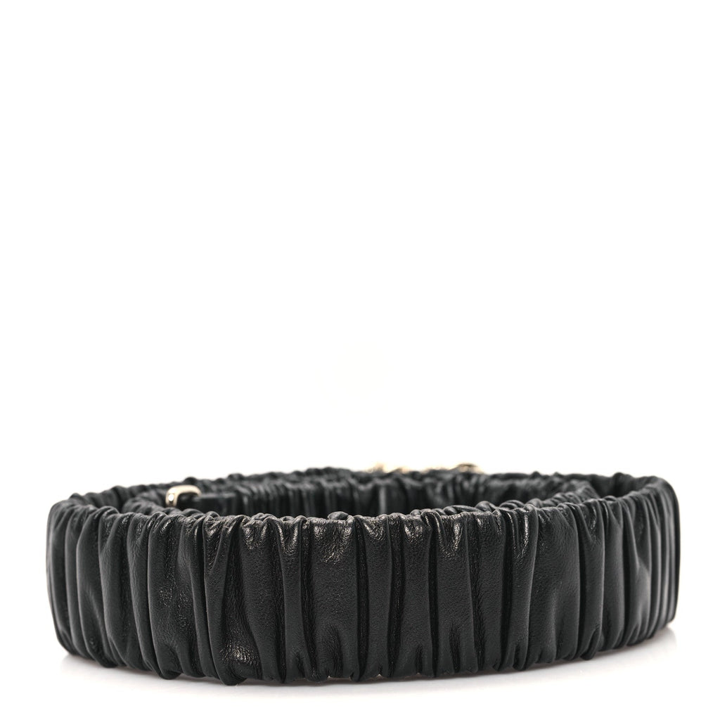 Lambskin Crystal CC Belt 85 34 Black