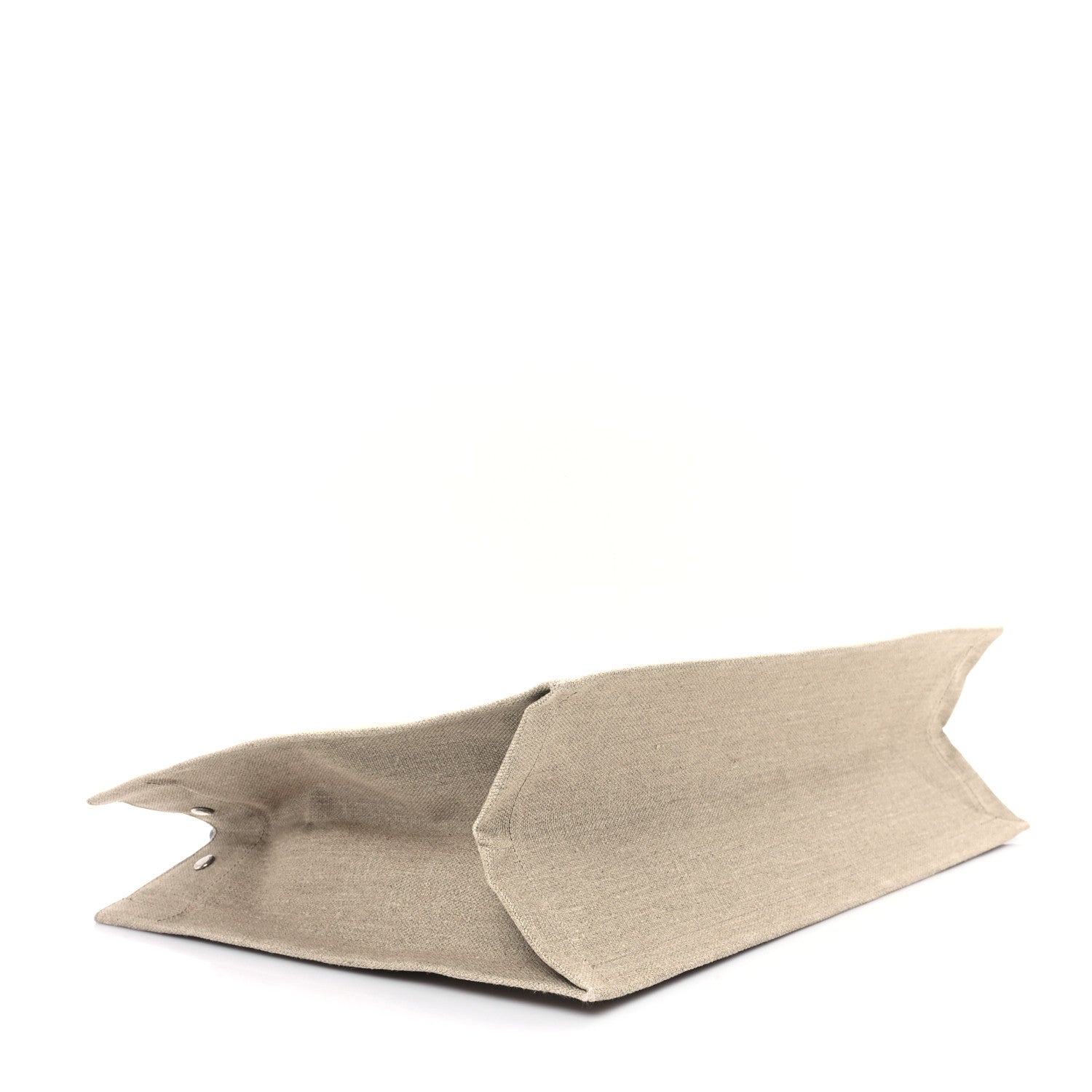 Linen Calfskin Rive Gauche Tote Greggio Natural