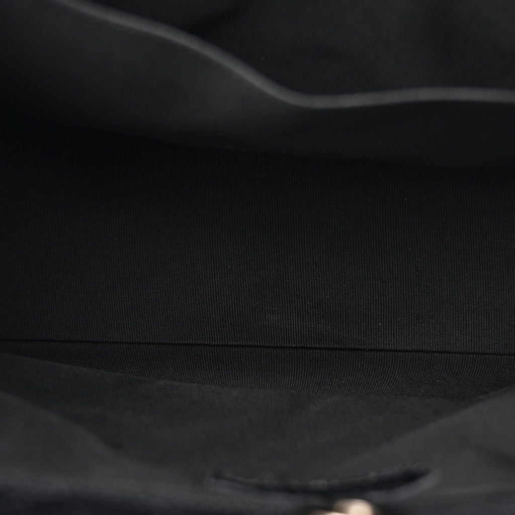 Caviar Quilted Small Shopping Tote Black