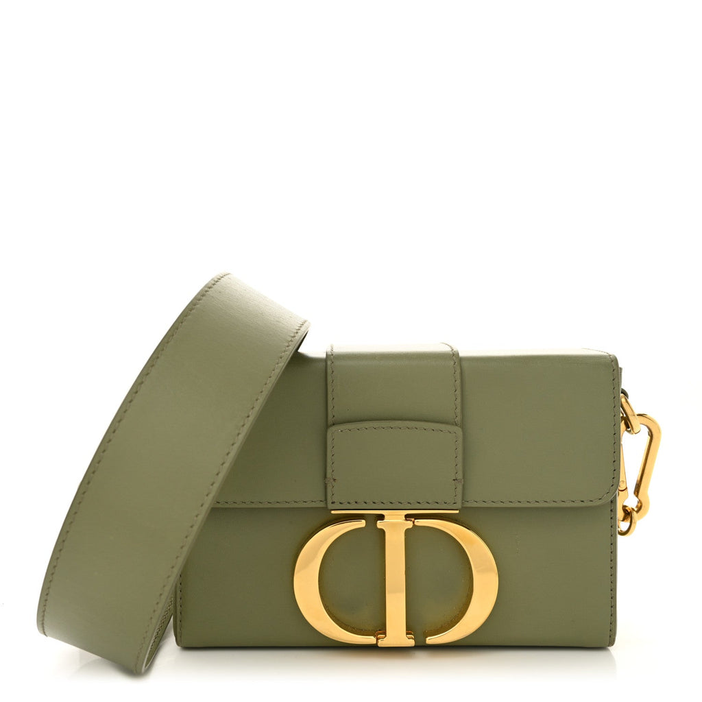 Box Calfskin 30 Montaigne Box Bag Mint Green