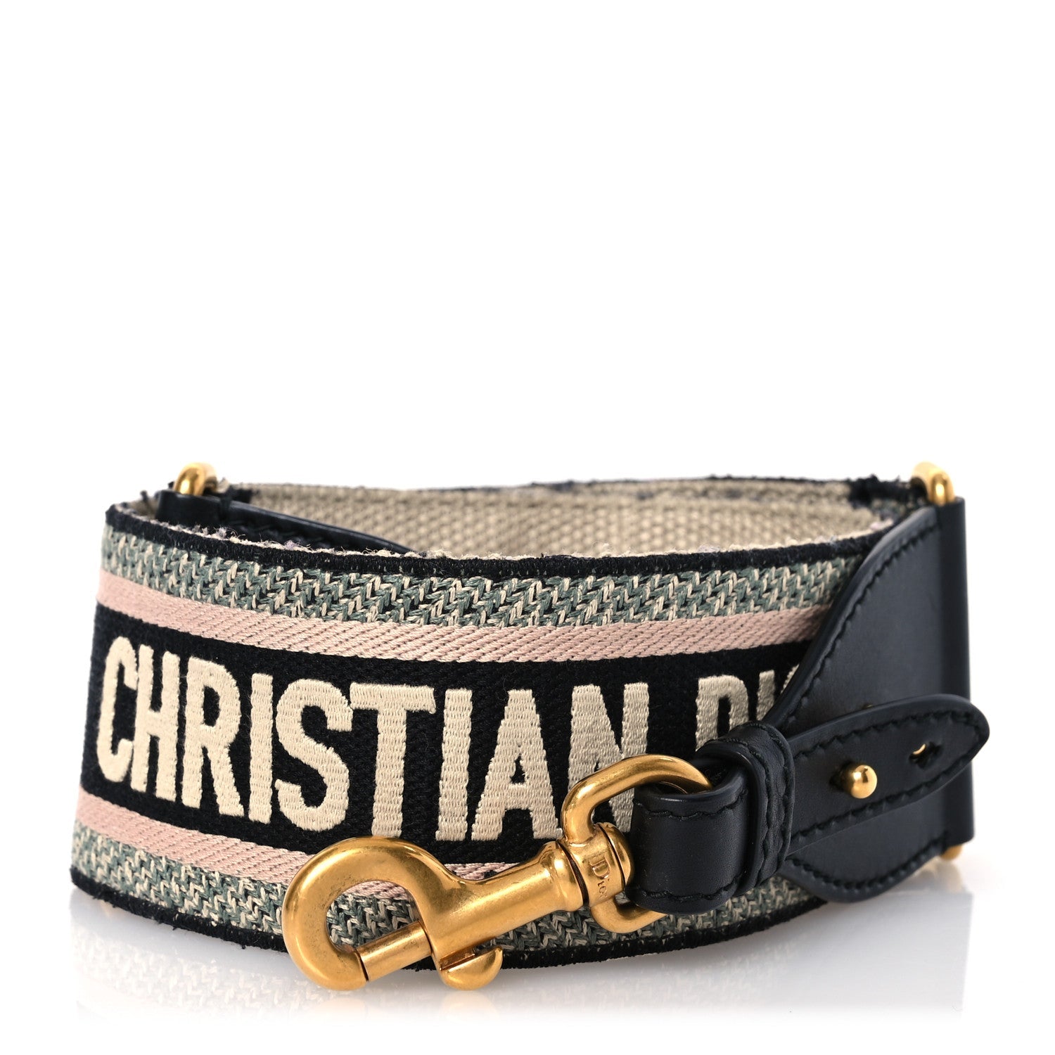 Canvas Embroidered Shoulder Strap Rose Multicolor