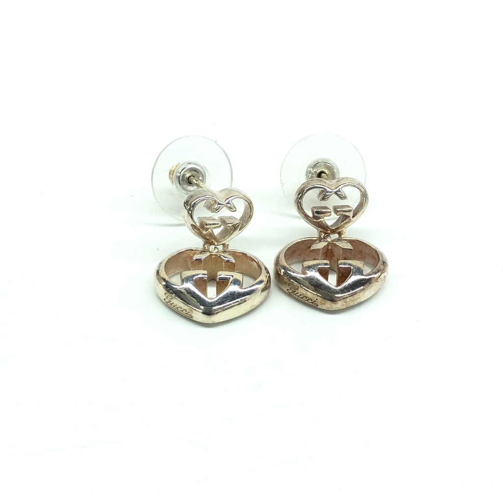 Gucci Love Britt Double Heart Earrings