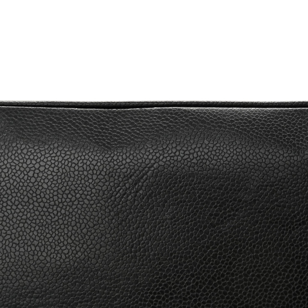 Caviar Quilted Medallion Tote Black