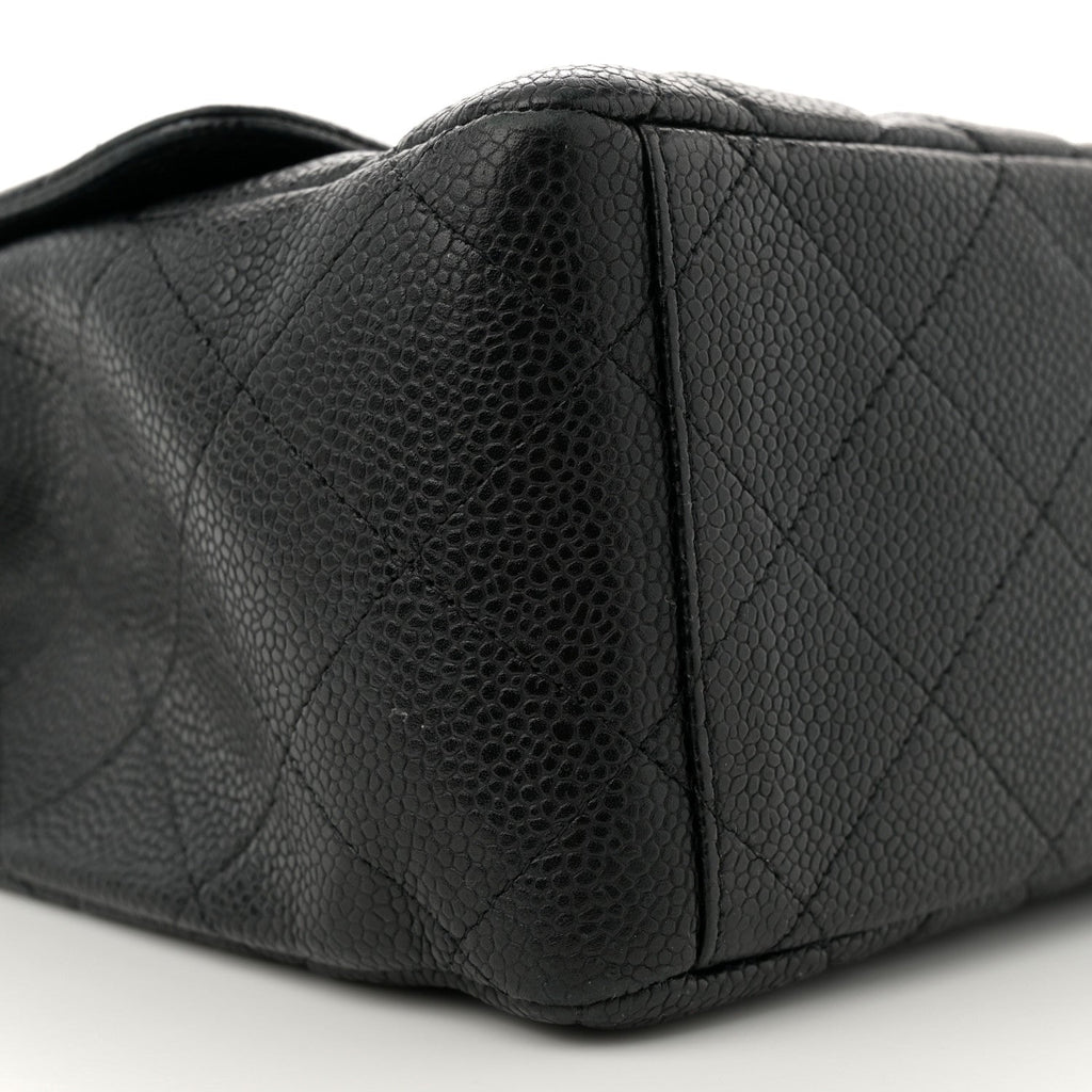 Caviar Quilted Maxi Single Flap Black