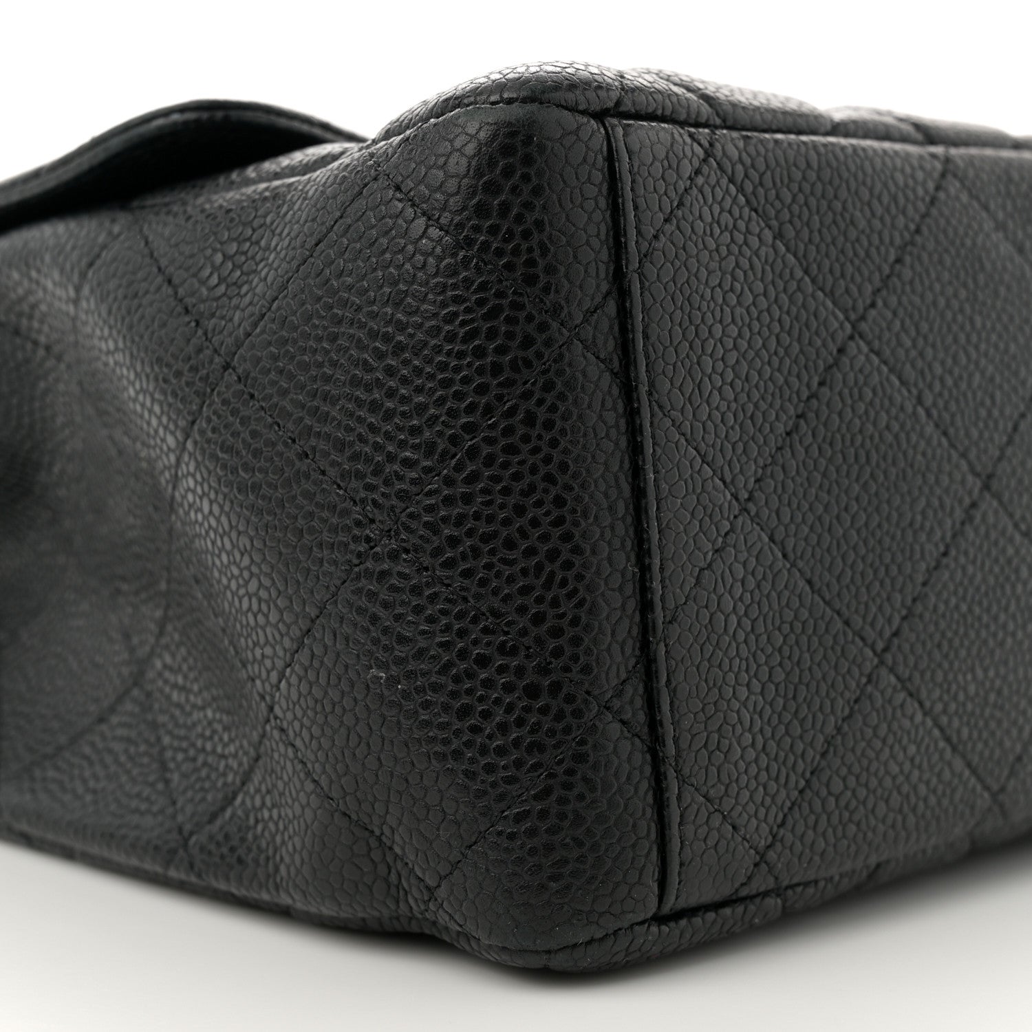 Caviar Quilted Maxi Single Flap Black