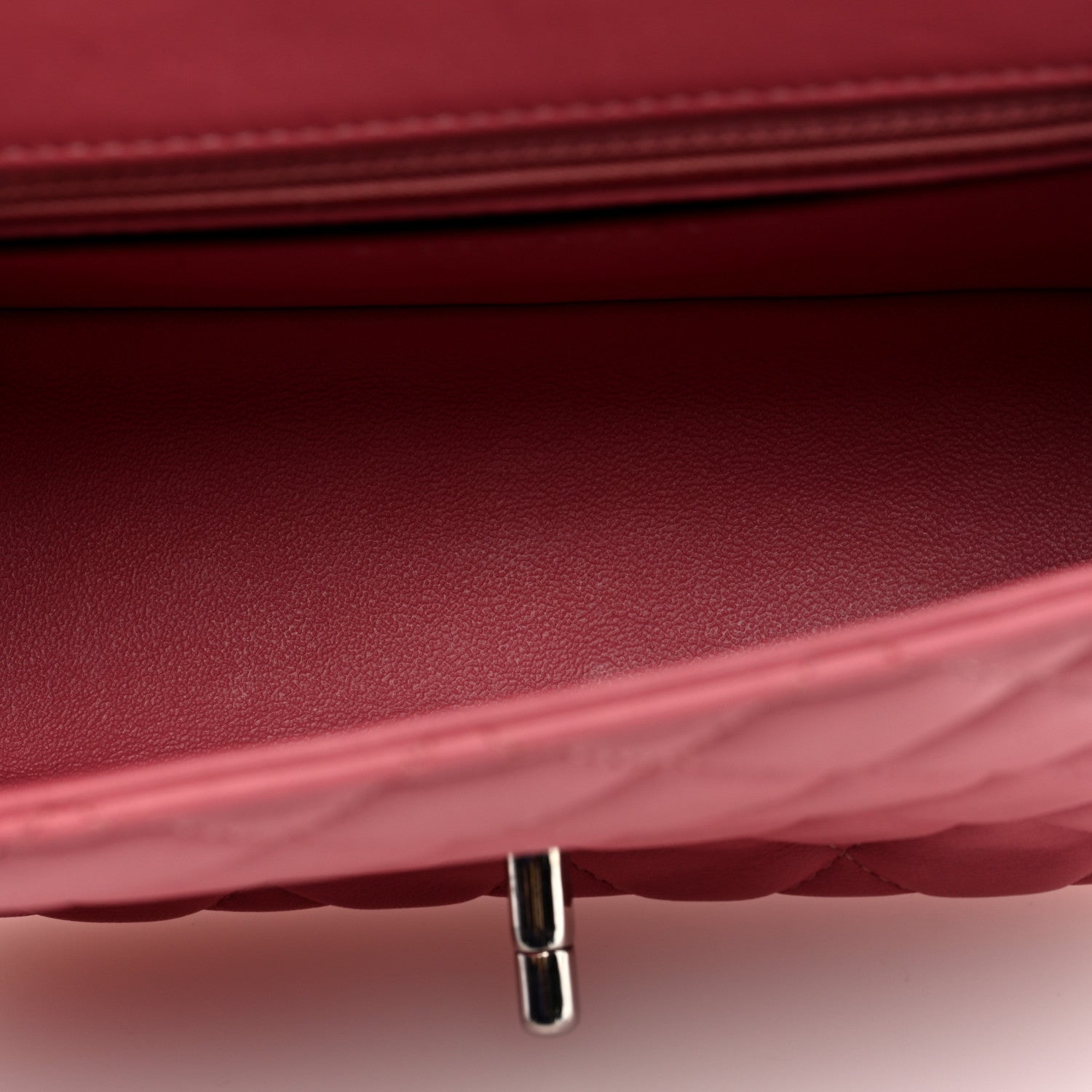 Lambskin Quilted Mini Square Flap Pink