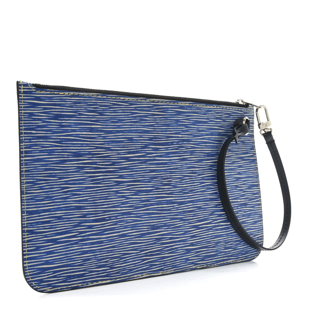 Epi Neverfull Pochette MM Denim Light
