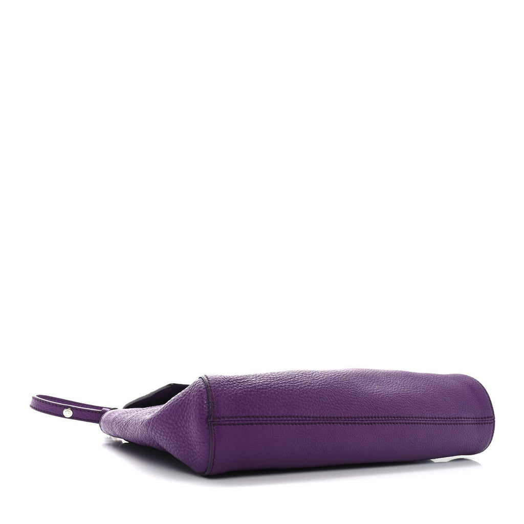 Calfskin Abbey Crossbody Purple