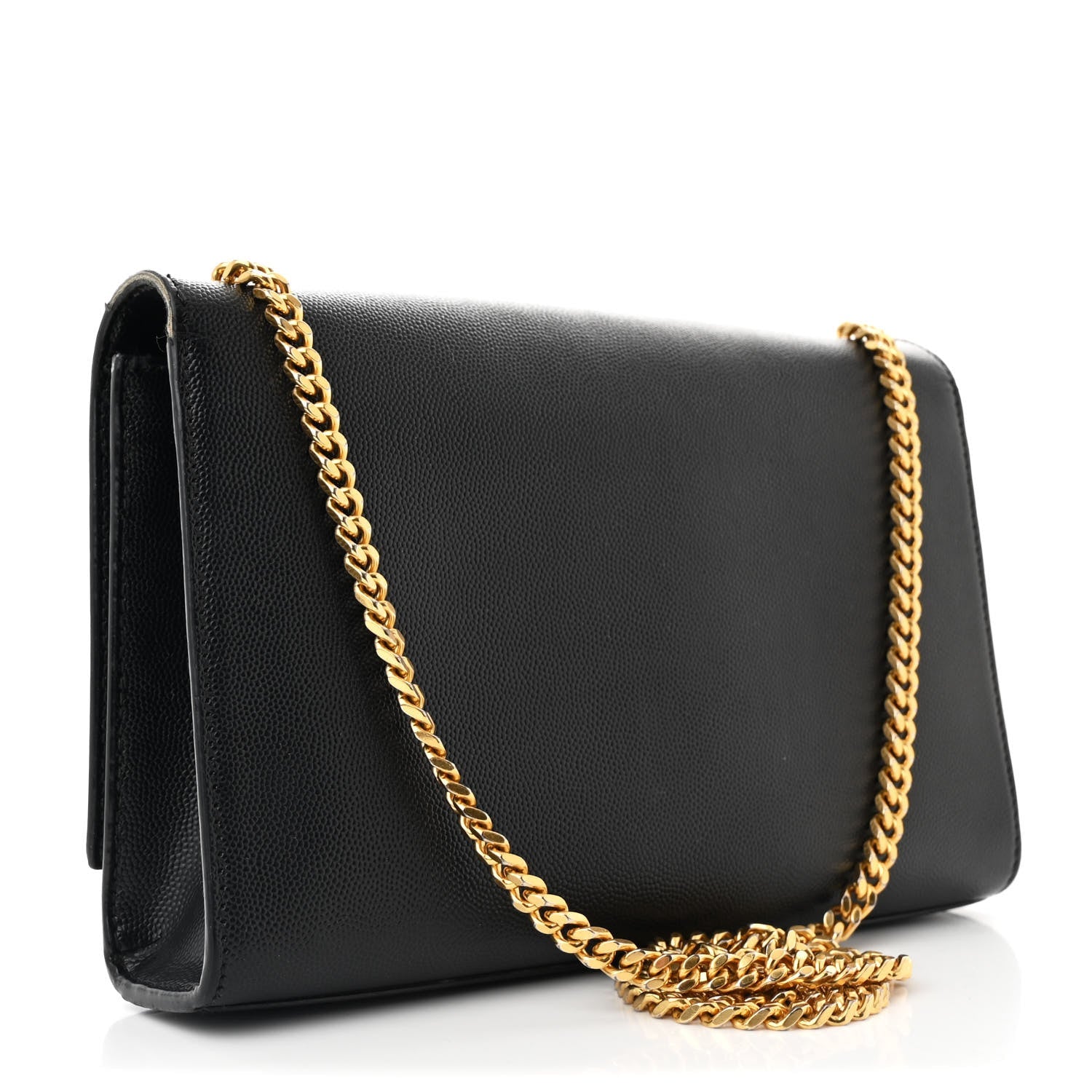 Grain De Poudre Medium Classic Monogram Kate Satchel Black