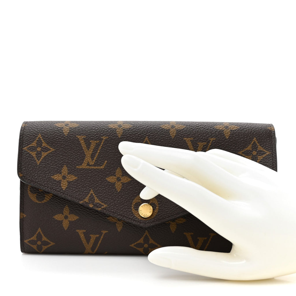 Monogram Sarah Wallet NM Coquelicot