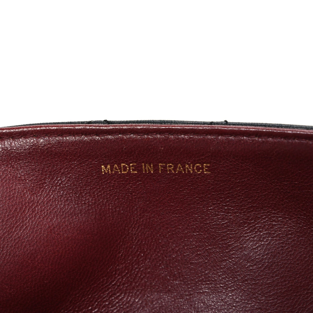 Lambskin Quilted Small Single Flap Black