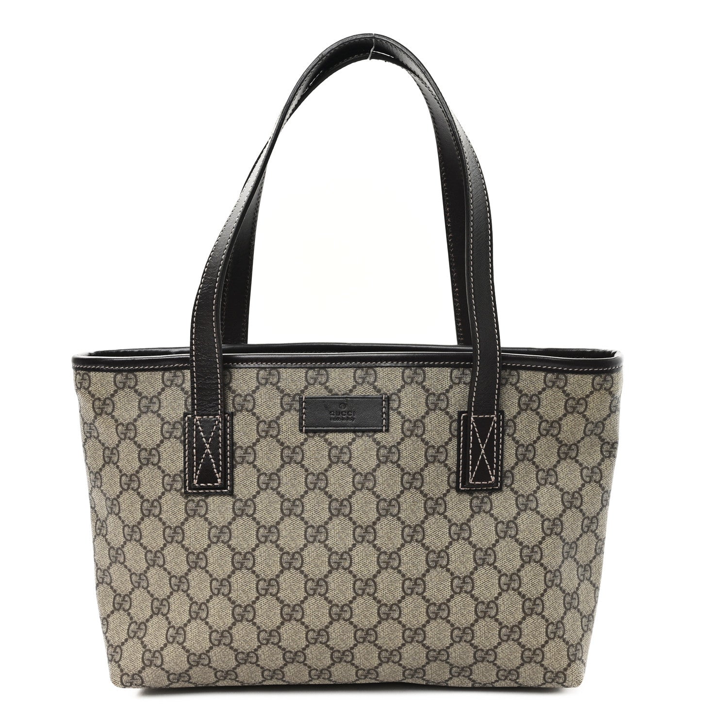 GG Supreme Monogram Small Joy Tote Dark Brown