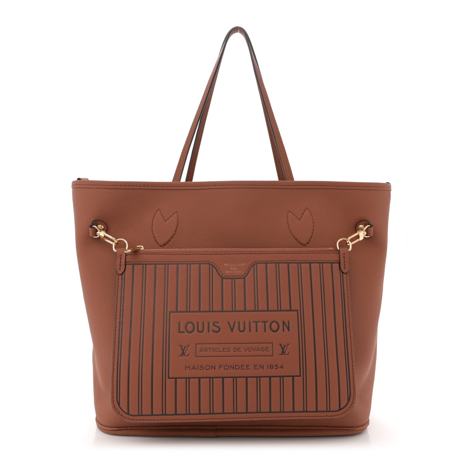 Monogram Calfskin Neo Neverfull Inside Out MM Tan