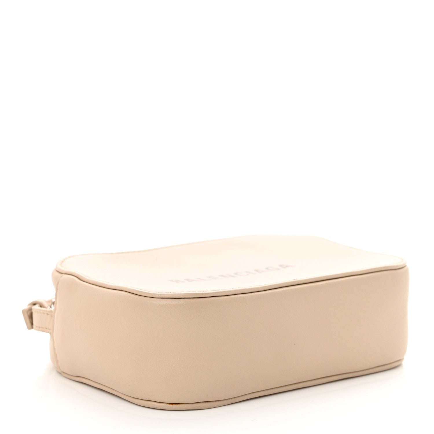 Calfskin Logo XS Everyday Camera Bag Light Beige Black