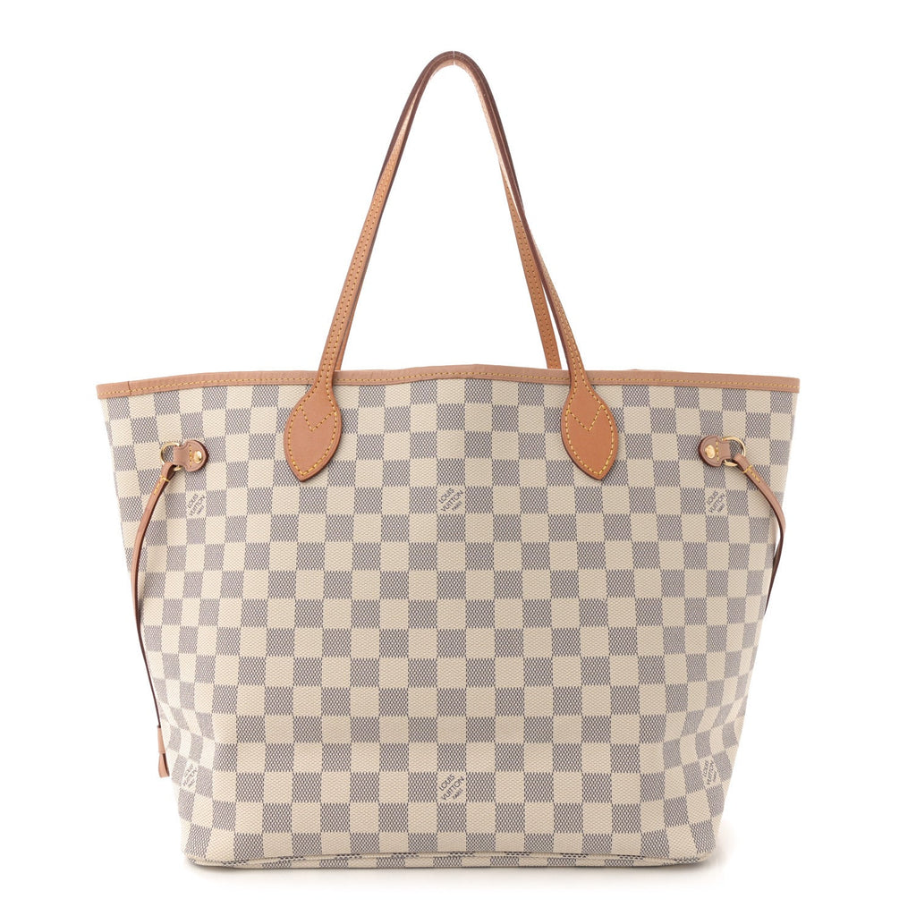Damier Azur Neo Neverfull MM Rose Ballerine