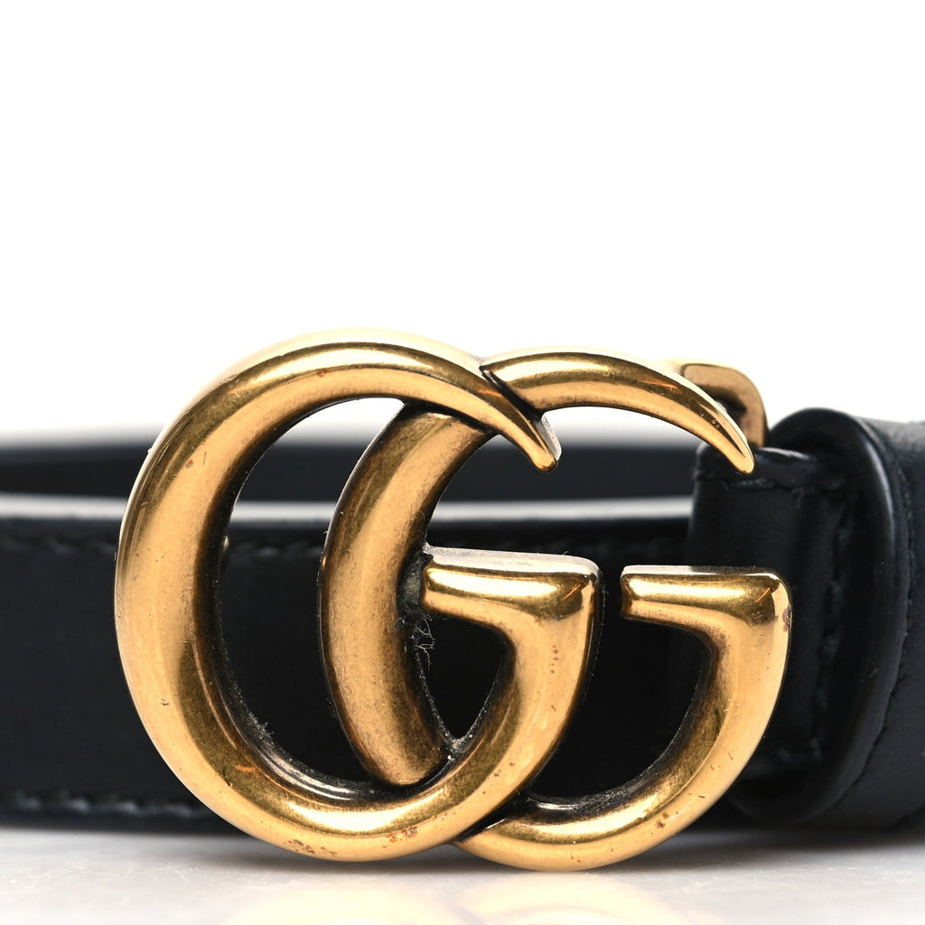 Calfskin Double G 20mm Belt 85 34 Black