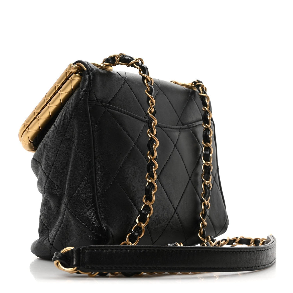 Lambskin Quilted My Crush Bag Black