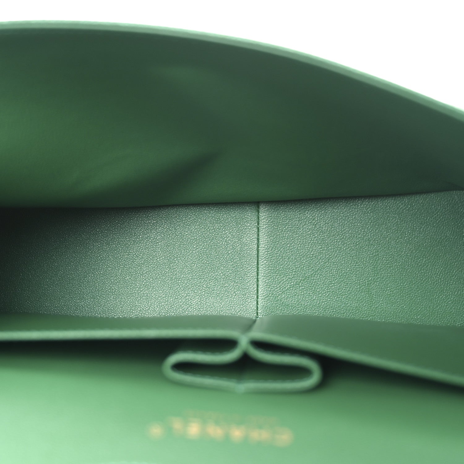 Metallic Caviar Quilted Jumbo Double Flap Green